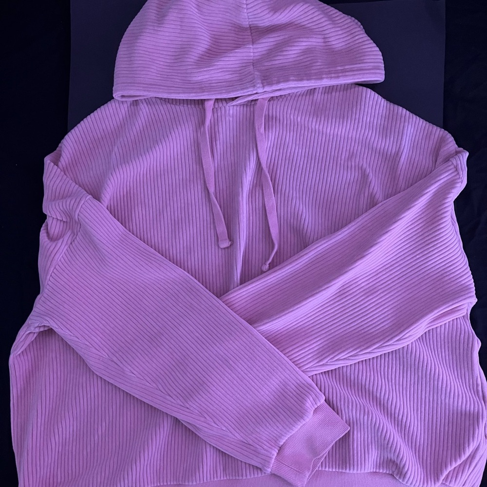 Forever 21 Pink Plus Sized Corduroy Hoodie
